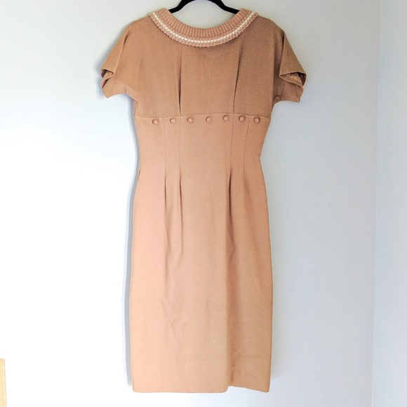 Vintage Mindy Ross Fitted Crochet Collar Dress ❤ - Picture 2 of 8